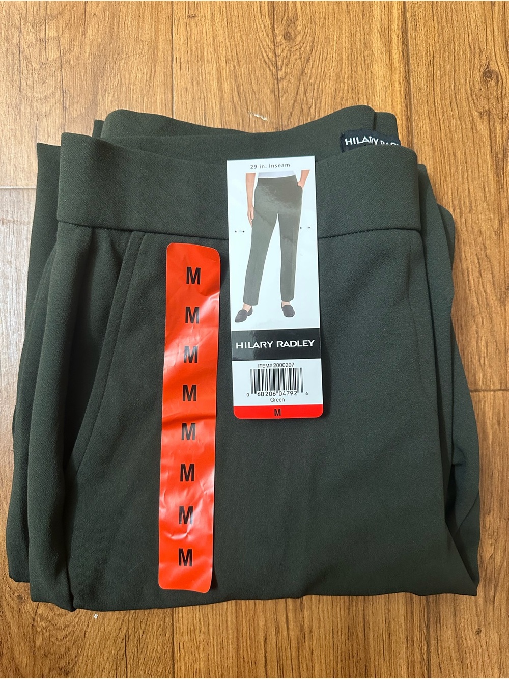 Hilary Radley Olive Green Cropped Women's Dress Pants